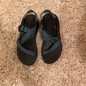 Size 8 Blue and black Chacos